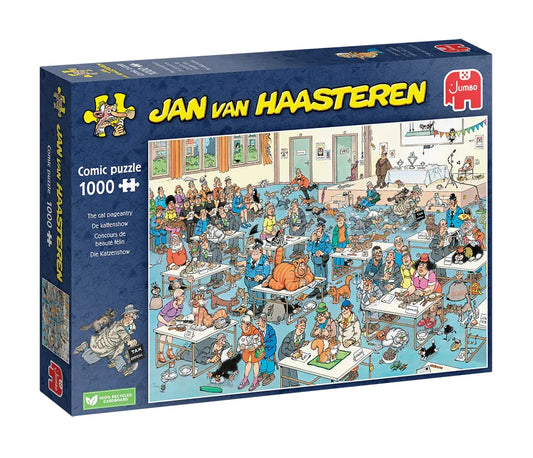 Pusle "Jan van Haasteren - The cat pageantry" 1000 tk-108 Jigsaw Puzzles-Brain Games OÜ