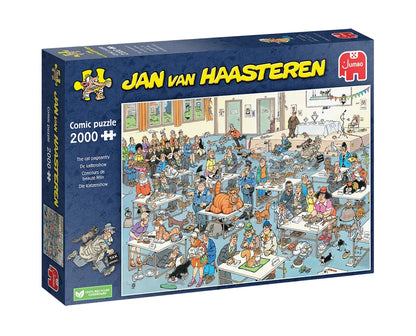 Pusle "Jan van Haasteren - The cat pageantry" 2000 tk-108 Jigsaw Puzzles-Brain Games OÜ
