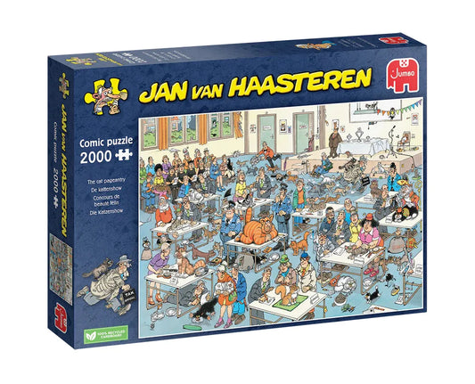 Pusle "Jan van Haasteren - The cat pageantry" 2000 tk-108 Jigsaw Puzzles-Brain Games OÜ