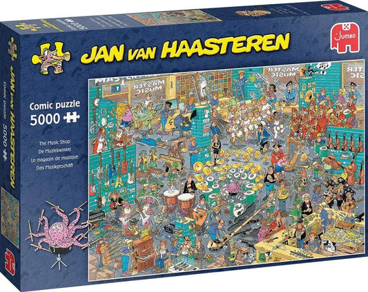 Pusle "Jan van Haasteren - The Music Shop" 5000 tk-108 Jigsaw Puzzles-Brain Games OÜ