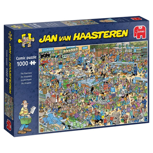 Pusle "Jan van Haasteren - The Pharmacy" 1000 tk-108 Jigsaw Puzzles-Brain Games OÜ