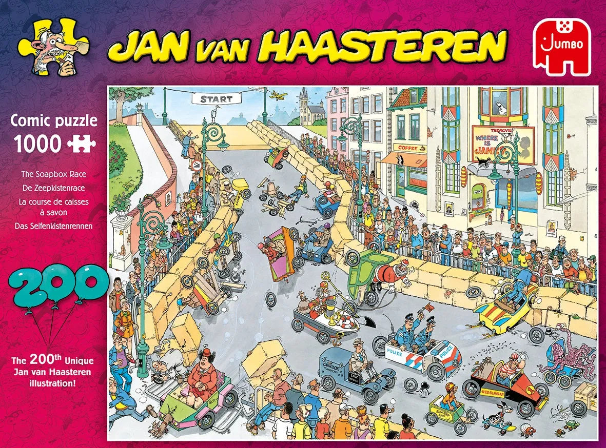 Pusle "Jan van Haasteren - The Soapbox Race" 1000 tk-108 Jigsaw Puzzles-Brain Games OÜ
