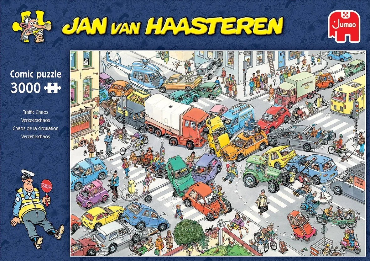 Pusle "Jan van Haasteren - Traffic Chaos" 3000 tk-108 Jigsaw Puzzles-Brain Games OÜ