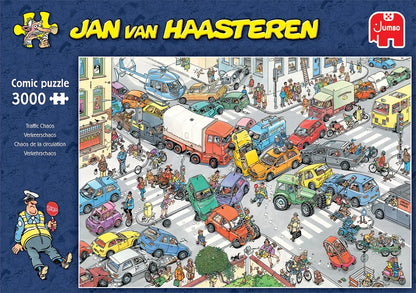 Pusle "Jan van Haasteren - Traffic Chaos" 3000 tk-108 Jigsaw Puzzles-Brain Games OÜ