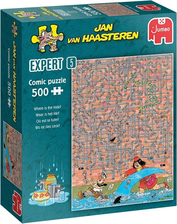 Pusle "Jan van Haasteren - Where Is The Leak" 500 tk-108 Jigsaw Puzzles-Brain Games OÜ