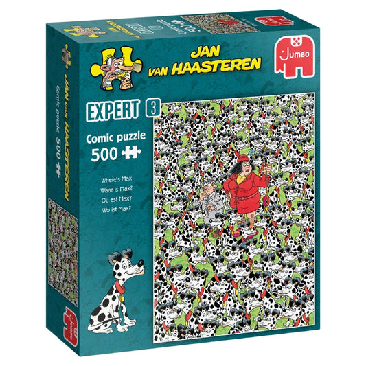 Pusle "Jan van Haasteren - Where's Max" 500 tk-108 Jigsaw Puzzles-Brain Games OÜ