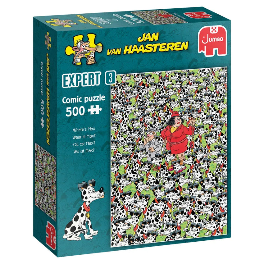 Pusle "Jan van Haasteren - Where's Max" 500 tk-108 Jigsaw Puzzles-Brain Games OÜ