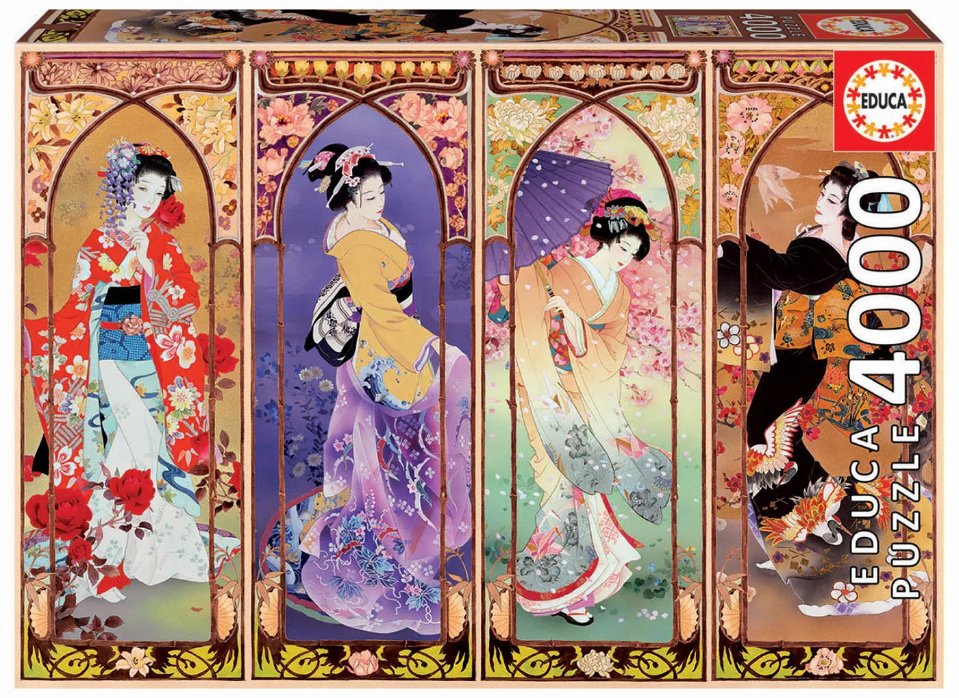 Pusle "Japanese Collage" 4000 tk-w008 WHSX Jigsaw Puzzles-Brain Games OÜ