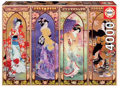 Pusle "Japanese Collage" 4000 tk-w008 WHSX Jigsaw Puzzles-Brain Games OÜ