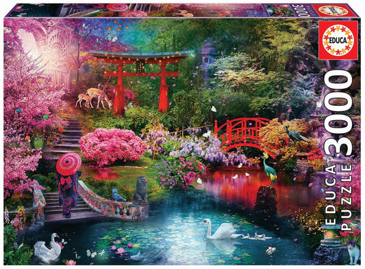 Pusle "Japanese Garden" 3000 tk-w008 WHSX Jigsaw Puzzles-Brain Games OÜ
