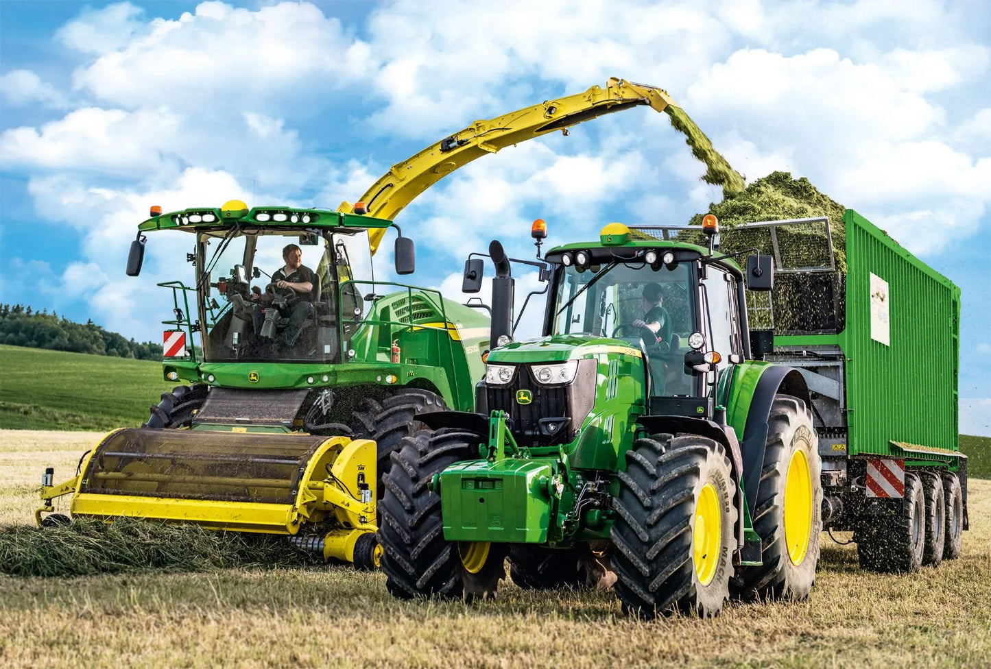 Pusle "John Deere 6195M and 8500i" 100 tk-w008 WHSX Jigsaw Puzzles-Brain Games OÜ