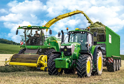 Pusle "John Deere 6195M and 8500i" 100 tk-w008 WHSX Jigsaw Puzzles-Brain Games OÜ