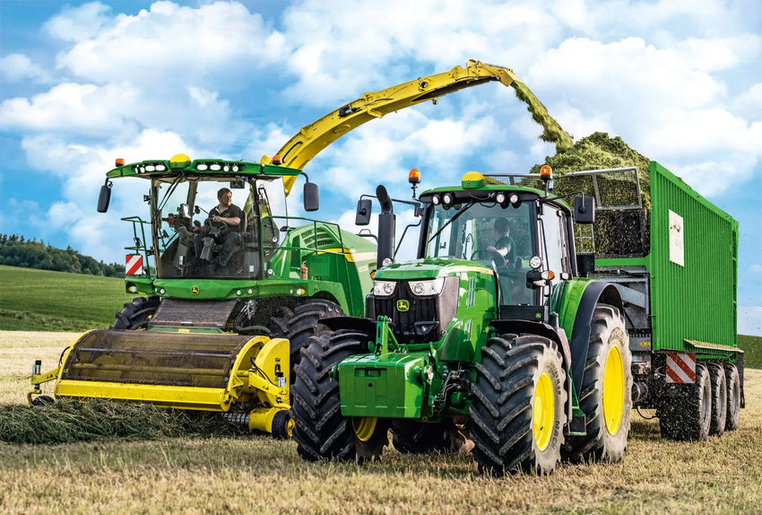 Pusle "John Deere 6195M and 8500i" 100 tk-w008 WHSX Jigsaw Puzzles-Brain Games OÜ