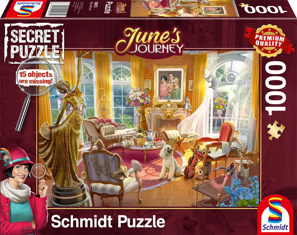 Pusle "June's Journey: Parlor of the Orchid Estate" 1000 tk-w008 WHSX Jigsaw Puzzles-Brain Games OÜ