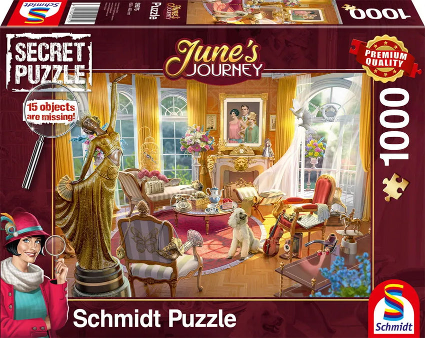 Pusle "June's Journey: Parlor of the Orchid Estate" 1000 tk-w008 WHSX Jigsaw Puzzles-Brain Games OÜ