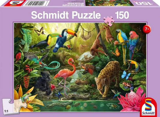 Pusle "Jungle dwellers" 150 tk-w008 WHSX Jigsaw Puzzles-Brain Games OÜ