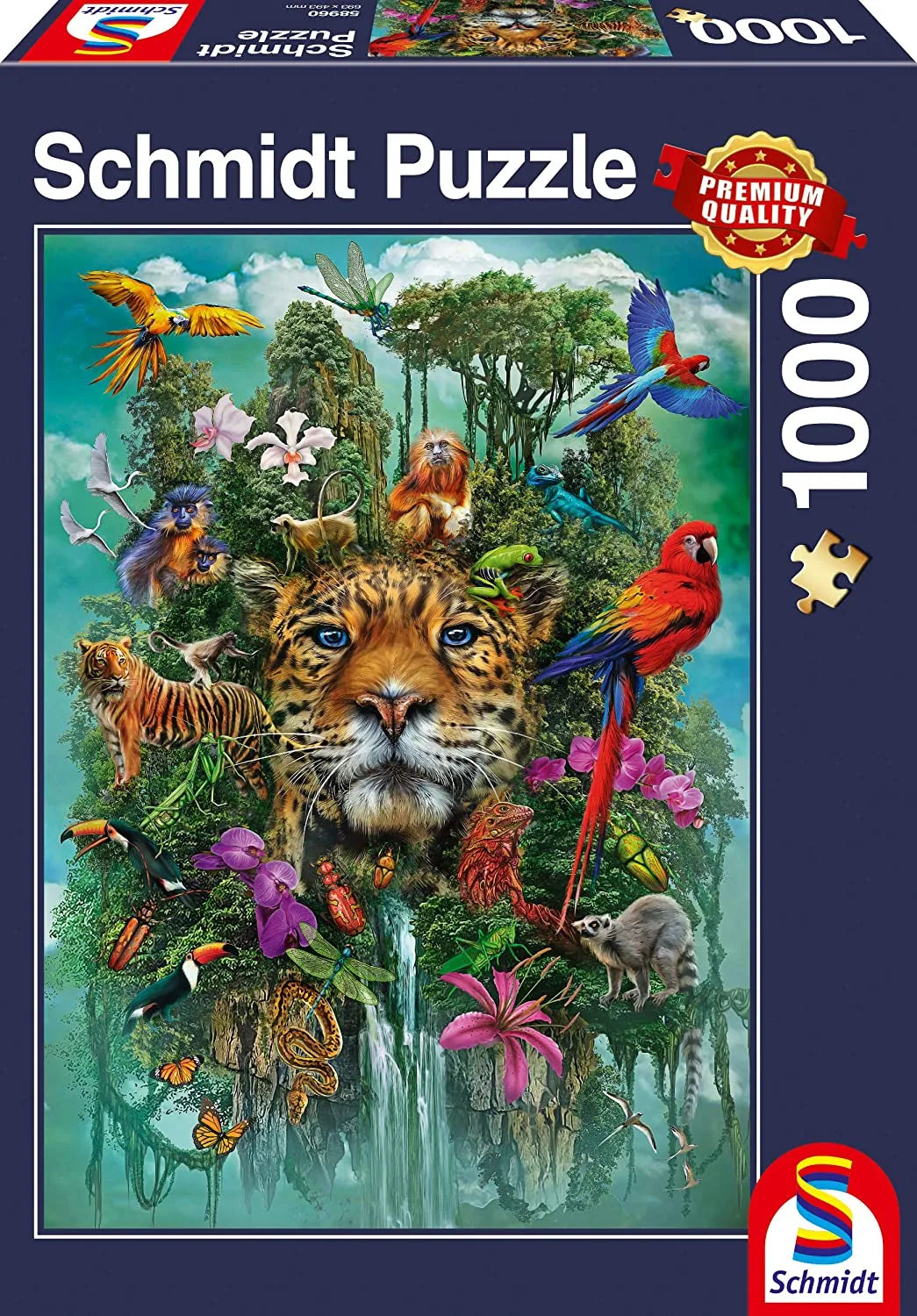 Pusle "King of the jungle" 1000 tk-w008 WHSX Jigsaw Puzzles-Brain Games OÜ