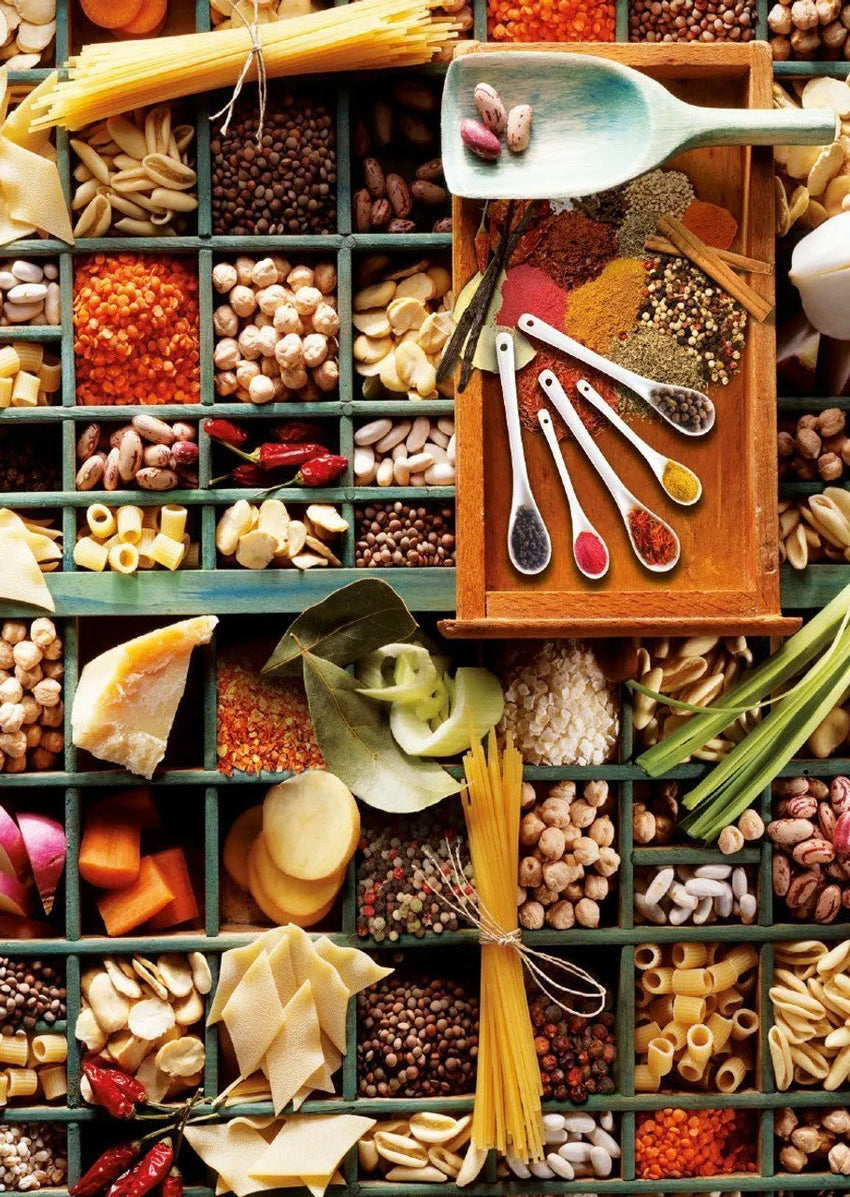 Pusle "Kitchen Potpourri" 1000 tk-w008 WHSX Jigsaw Puzzles-Brain Games OÜ
