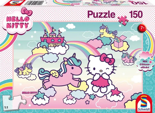 Pusle "Kitty's unicorn" 150 tk-w008 WHSX Jigsaw Puzzles-Brain Games OÜ
