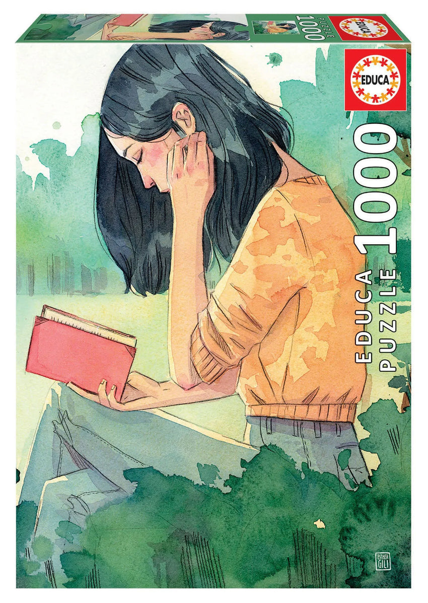 Pusle "La lectora, Esther Gili" 1000 tk-w008 WHSX Jigsaw Puzzles-Brain Games OÜ