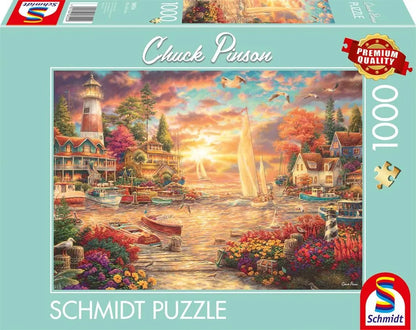 Pusle "Lakeside morning tranquillity" 1000 tk-w008 WHSX Jigsaw Puzzles-Brain Games OÜ