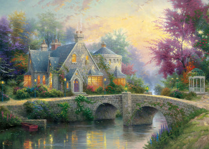 Pusle "Lamplight Manor & Winter in Lamplight Manor" 2x1000 tk-w008 WHSX Jigsaw Puzzles-Brain Games OÜ