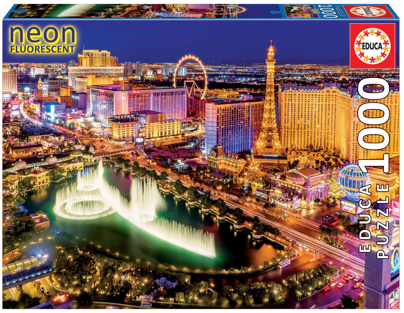 Pusle "Las Vegas Neon" 1000 tk-w008 WHSX Jigsaw Puzzles-Brain Games OÜ