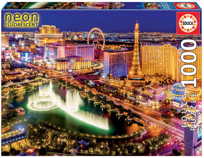 Pusle "Las Vegas Neon" 1000 tk-w008 WHSX Jigsaw Puzzles-Brain Games OÜ