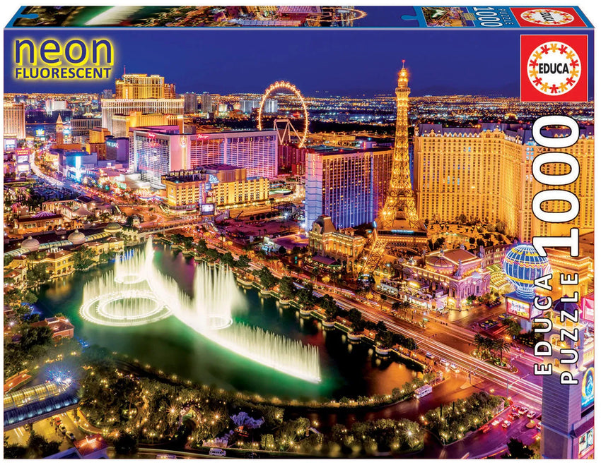 Pusle "Las Vegas Neon" 1000 tk-w008 WHSX Jigsaw Puzzles-Brain Games OÜ