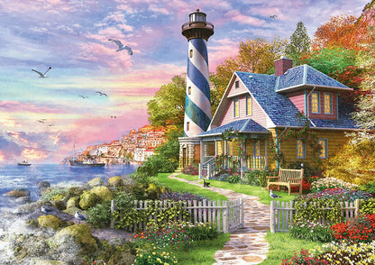 Pusle "Lighthouse at Rock Bay" 4000 tk-w008 WHSX Jigsaw Puzzles-Brain Games OÜ