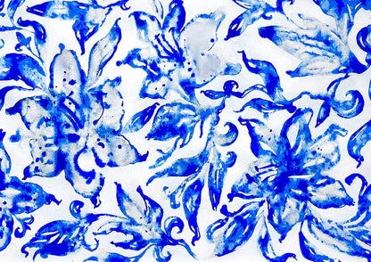 Pusle "Lilies (Blue series)" 1000 tk-w108 WHS Jigsaw Puzzles-Brain Games OÜ