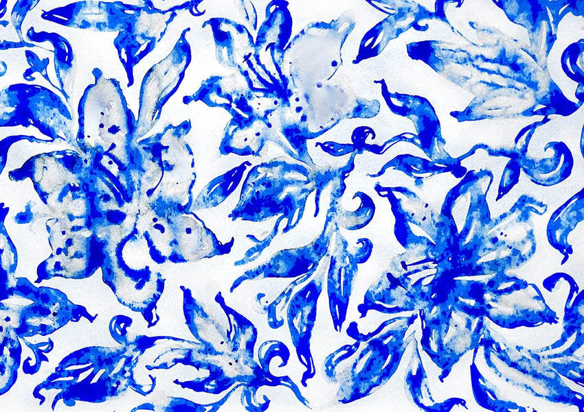 Pusle "Lilies (Blue series)" 1000 tk-w108 WHS Jigsaw Puzzles-Brain Games OÜ