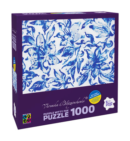 Pusle "Lilies (Blue series)" 1000 tk-w108 WHS Jigsaw Puzzles-Brain Games OÜ
