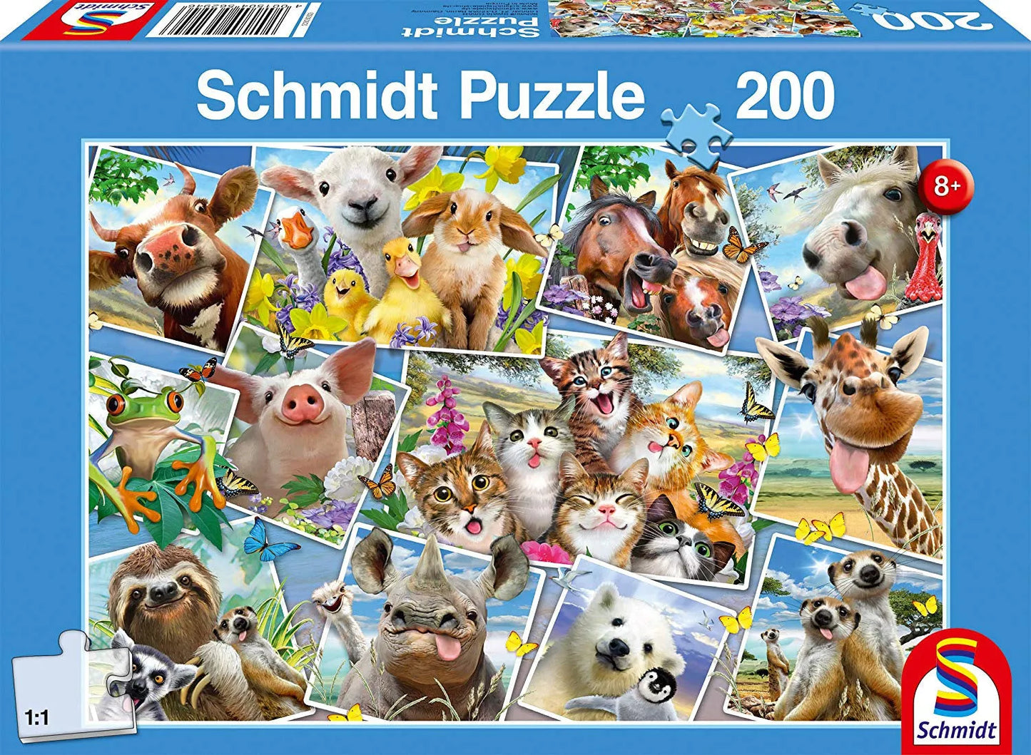 Pusle "Loomapildid" 200 tk-w008 WHSX Jigsaw Puzzles-Brain Games OÜ