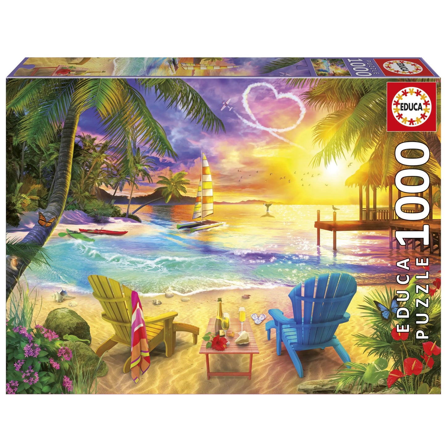 Pusle "Love beach" 1000 tk-w008 WHSX Jigsaw Puzzles-Brain Games OÜ