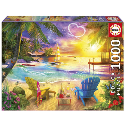 Pusle "Love beach" 1000 tk-w008 WHSX Jigsaw Puzzles-Brain Games OÜ