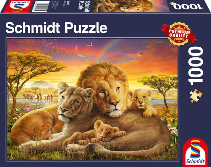Pusle "Loving Lions" 1000 tk-w008 WHSX Jigsaw Puzzles-Brain Games OÜ