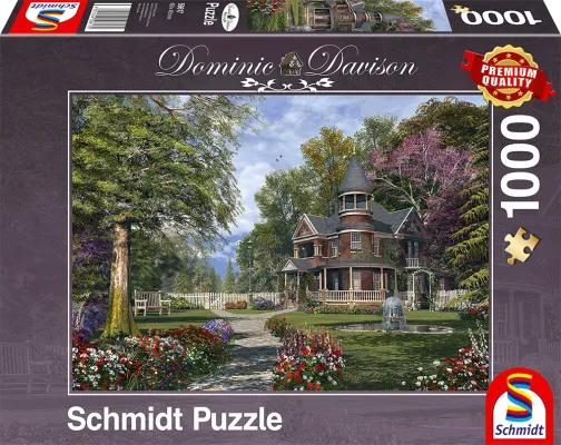 Pusle "Manor House with Tower" 1000 tk-w008 WHSX Jigsaw Puzzles-Brain Games OÜ
