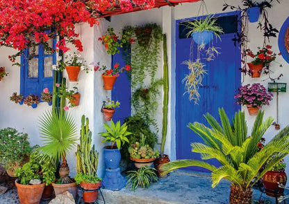 Pusle "Mediterranean Door" 1000 tk-w008 WHSX Jigsaw Puzzles-Brain Games OÜ