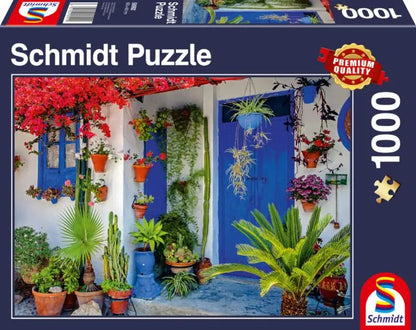 Pusle "Mediterranean Door" 1000 tk-w008 WHSX Jigsaw Puzzles-Brain Games OÜ