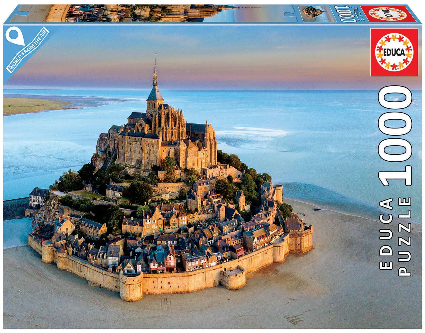 Pusle "Mont-Saint-Michel" 1000 tk-w008 WHSX Jigsaw Puzzles-Brain Games OÜ