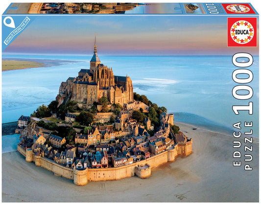 Pusle "Mont-Saint-Michel" 1000 tk-w008 WHSX Jigsaw Puzzles-Brain Games OÜ