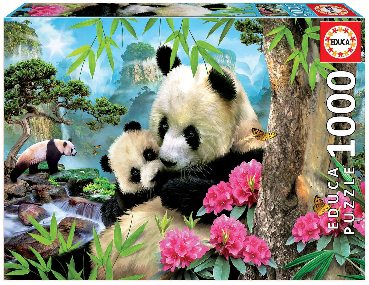 Pusle "Morning Panda" 1000 tk-w008 WHSX Jigsaw Puzzles-Brain Games OÜ