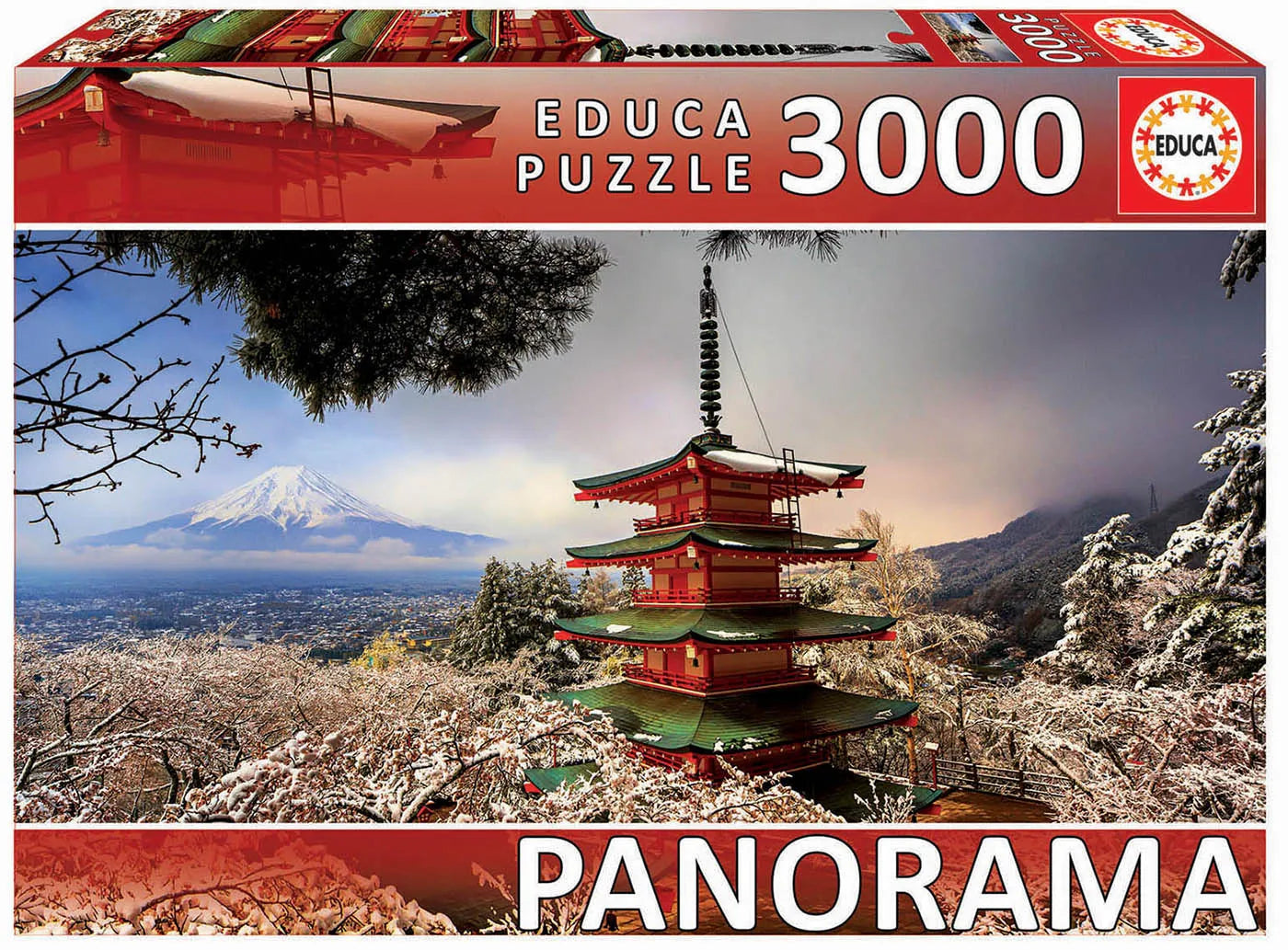 Pusle "Mount Fuji and Chureito Pagoda, Japan" 3000 tk-w008 WHSX Jigsaw Puzzles-Brain Games OÜ