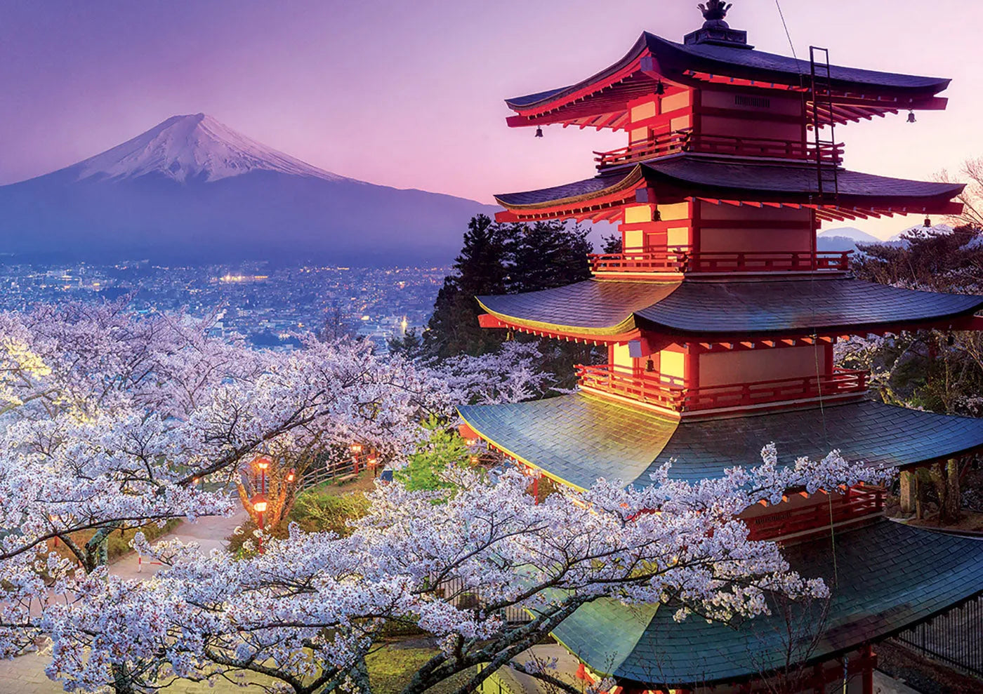 Pusle "Mount Fuji Japan" 2000 tk-w008 WHSX Jigsaw Puzzles-Brain Games OÜ