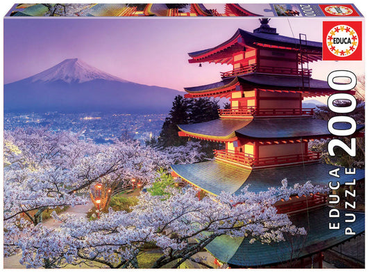 Pusle "Mount Fuji Japan" 2000 tk-w008 WHSX Jigsaw Puzzles-Brain Games OÜ