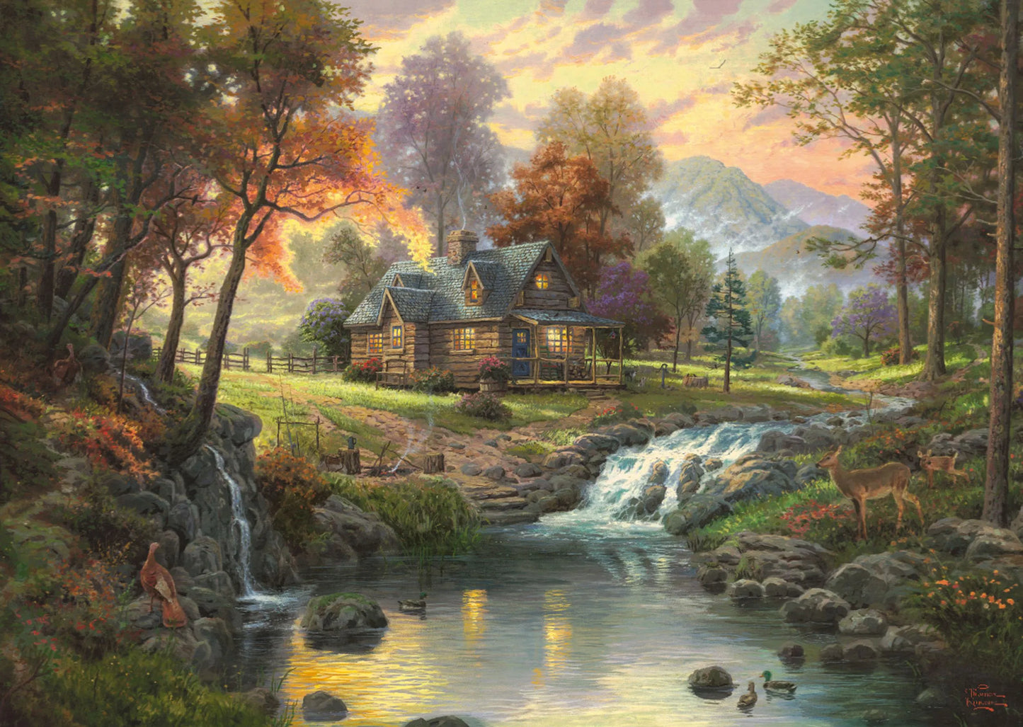 Pusle "Mountain Retreat" 1000 tk-w008 WHSX Jigsaw Puzzles-Brain Games OÜ