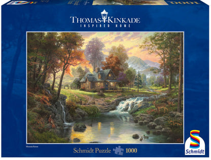 Pusle "Mountain Retreat" 1000 tk-w008 WHSX Jigsaw Puzzles-Brain Games OÜ