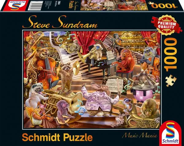 Pusle "Music Mania" 1000 tk-w008 WHSX Jigsaw Puzzles-Brain Games OÜ