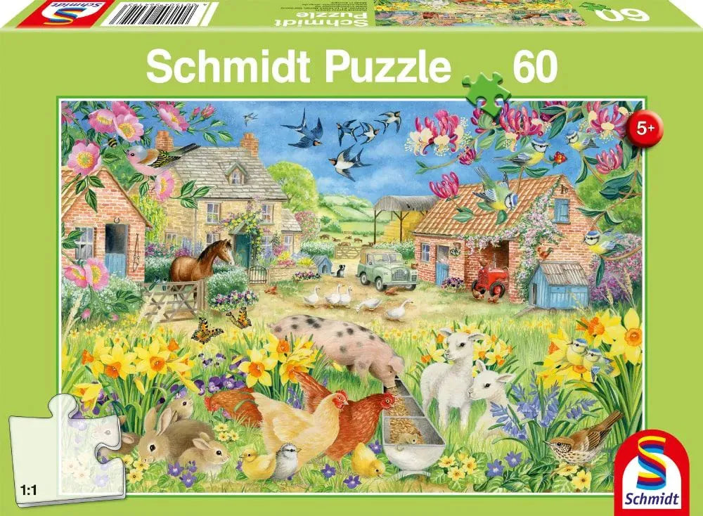 Pusle "My little farm" 60 tk-w008 WHSX Jigsaw Puzzles-Brain Games OÜ